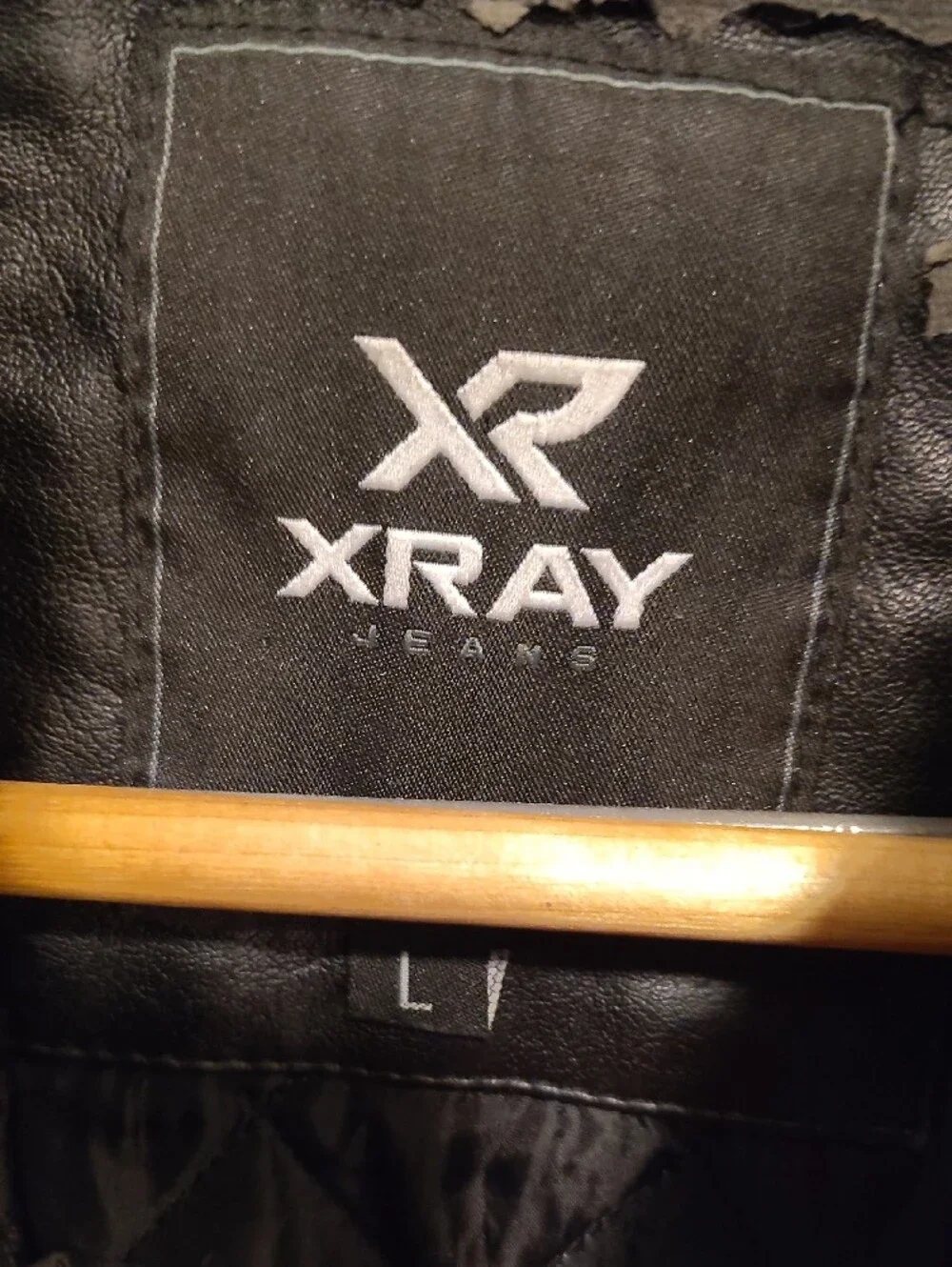 Black Men's Quilted Faux Leather Jacket